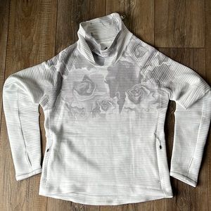Adidas women’s white floral athletic shirt